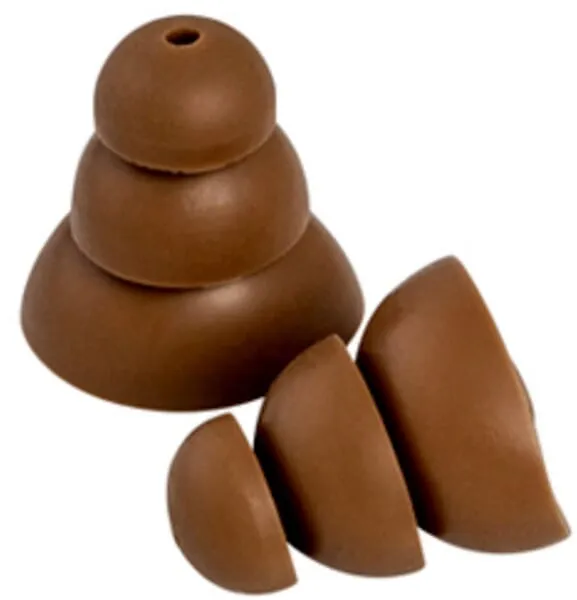 Zátkové chrániče sluchu Ultrafit, velké 370-TEPL-25, hnědé