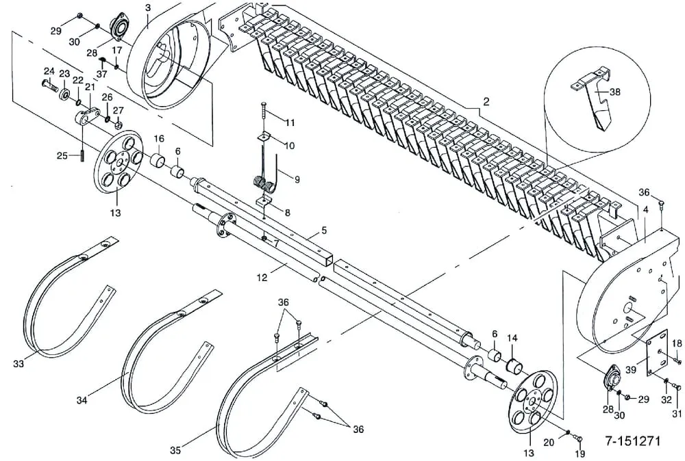Bubny Pick-up pro balíkovací lisy (vhodné pro Big Pack 120/80/Krone Combi Pack, Vario Pack, Round Pack)