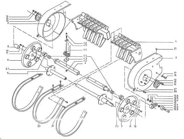 Bubny Pick-up pro balíkovací lisy vhodné pro Mengele