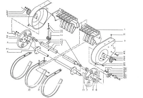 Buben Pick-up pro nakládací vůz (vhodný pro Krone)