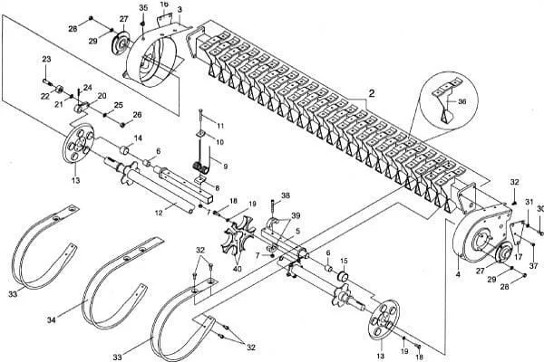 Bubny Pick-up pro balíkovací lisy (vhodné pro Big Pack 120/80/Krone Big Pack 120/80/MC, 120/70/MC (445801-), Big Pack 128/MC, 127/MC (473000-))