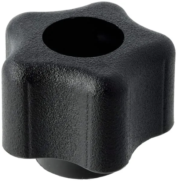 Hvězdicový knoflík 1/4-20:1,38" Ø, černý