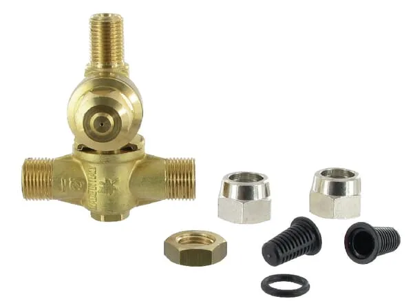 Mosazný držák trysek M 73 dvojitý s pojistkou proti dúkapu