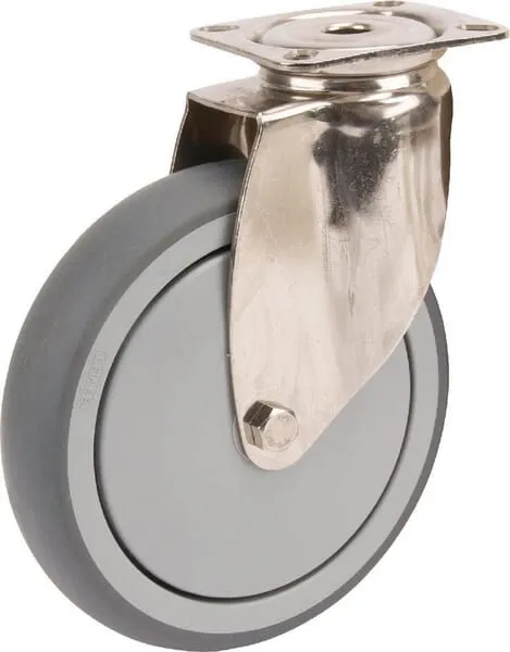 Nerezové otočné kolečko s montážní plotýnkou