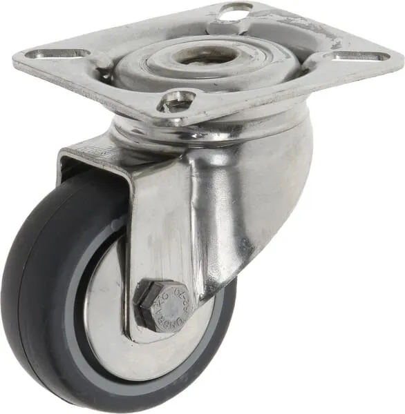 Nerezové otočné kolečko s montážní plotýnkou