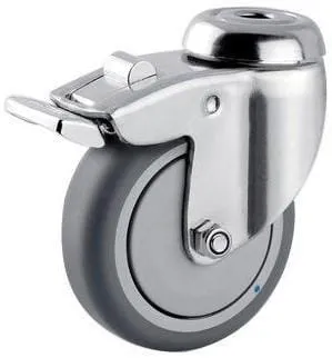 Nerezové otočné kolečko s osovým upevňovacím otvorem