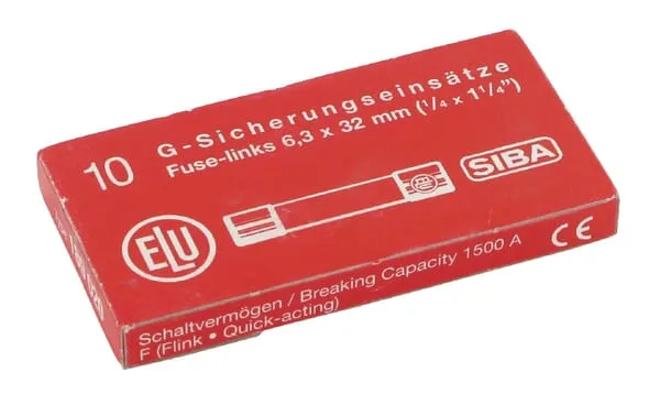 Pojistka 16A 500V 6,35x32 10ks