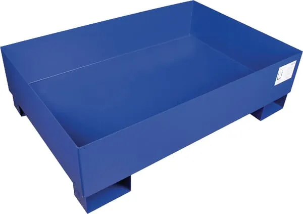 Záchytná vana - ocelová - modrý nátěr