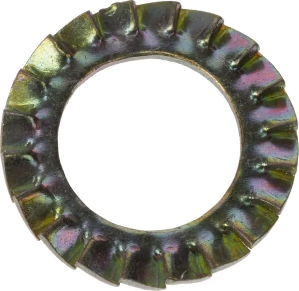 Vroubkovaná pojistná podložka