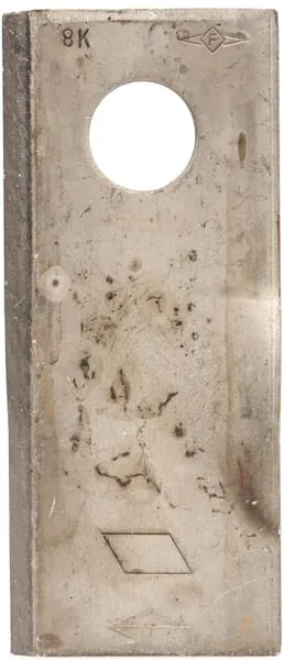 Žací nůž pravý 114x48x4 mm