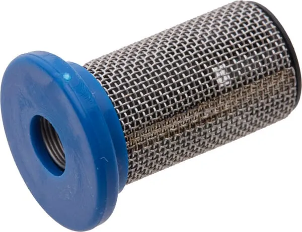 Filtr s kulovým zpětným ventilem, 50 mesh, modrý