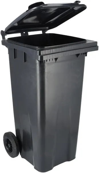 Dvoukolová plastová nádoba na odpad, 120 l