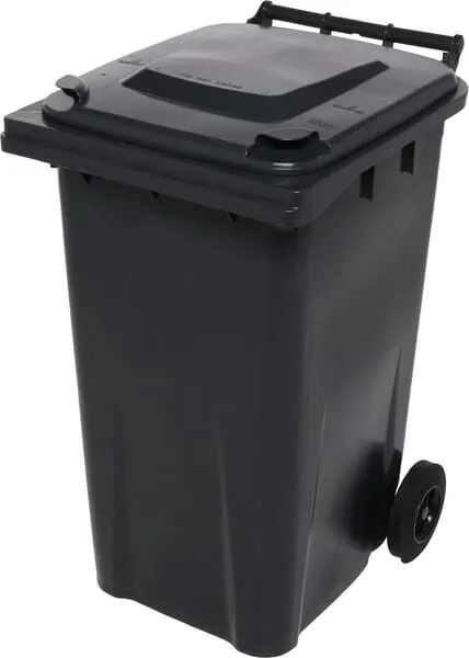Dvoukolová plastová nádoba na odpad, 240 l