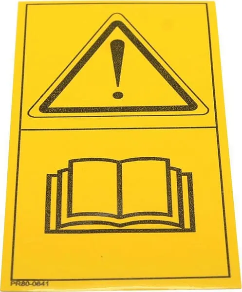 štítek Návod k obsluze