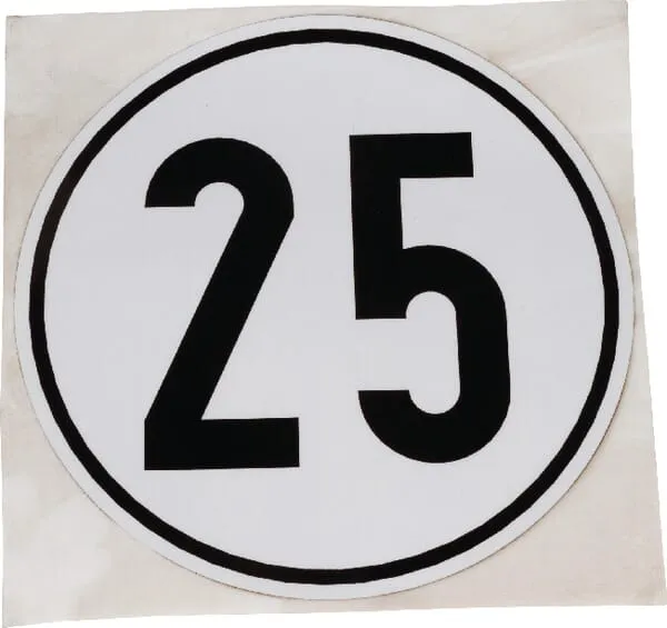 Štítek limitu otáček