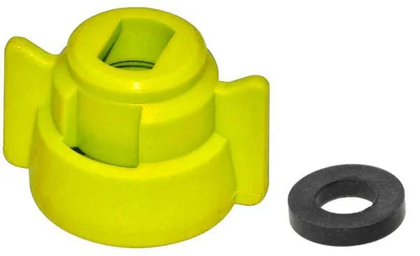 Uzávěr trysky, bajonetový, SW10, žlutý, s těsněním, Geoline