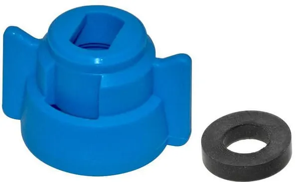 Uzávěr trysky, bajonetový, SW8, modrý, s těsněním, Geoline