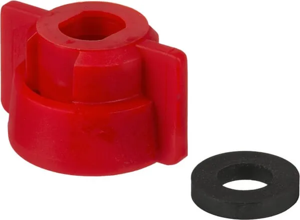Uzávěr trysky, bajonetový, SW10, červený, s těsněním, Geoline