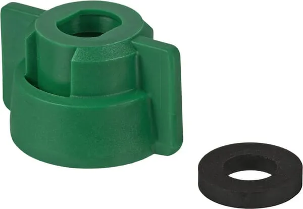 Uzávěr trysky, bajonetový, SW10, zelený, s těsněním, Geoline