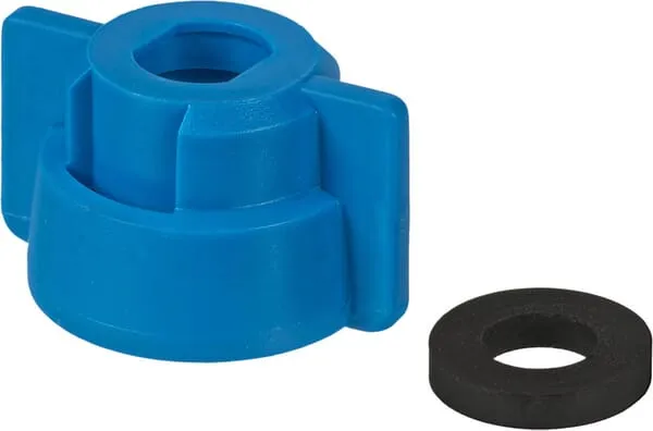 Uzávěr trysky, bajonetový, SW10, modrý, s těsněním, Geoline