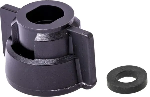 Uzávěr trysky, bajonetový, SW11, černý, s těsněním, Geoline
