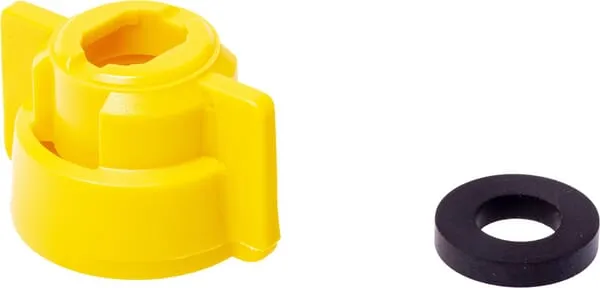 Uzávěr trysky, bajonetový, SW8/10, žlutý, s těsněním, Geoline