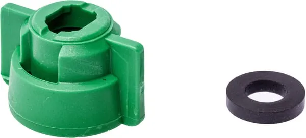 Uzávěr trysky, bajonetový, SW8/10, zelený, s těsněním, Geoline