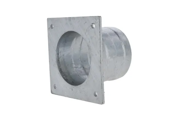 Příruba 8" s hadicovou koncovkou pro 160mm trychtýř