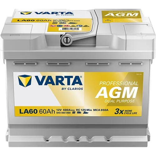 Baterie 12V 60Ah 680A LA60 VARTA Professional Dual Purpose AGM