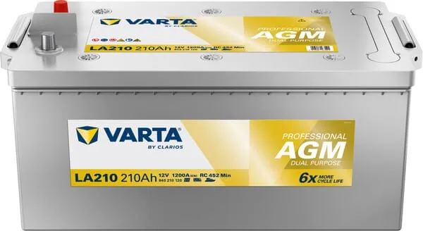 Baterie 12V 210Ah 1200A LA210 VARTA Professional Dual Purpose AGM