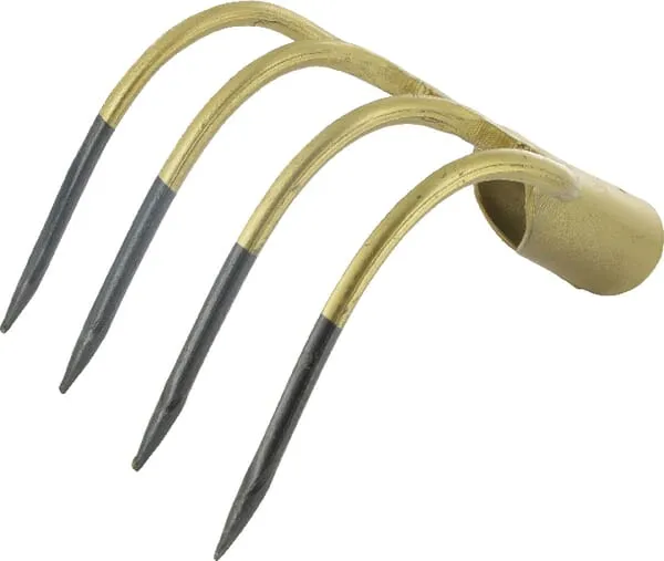 Kopáč na hnůj, 4 krátké hroty, zahnuté, s objímkou