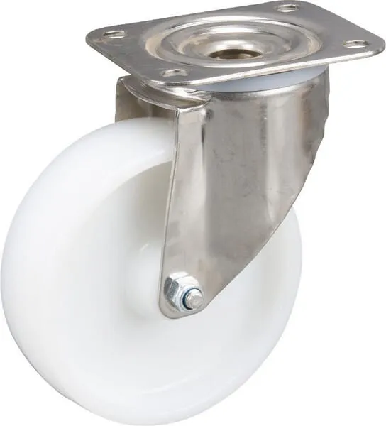 Nerezové otočné kolečko s plastovým běhounem
