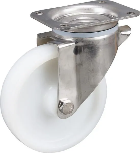 Nerezové otočné kolečko s plastovým běhounem
