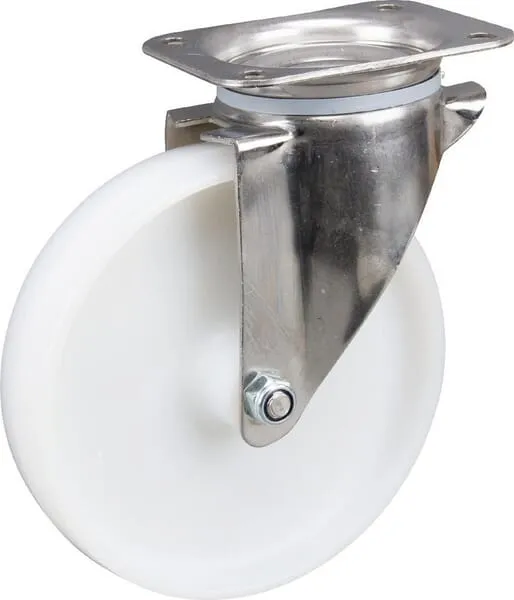 Nerezové otočné kolečko s plastovým běhounem