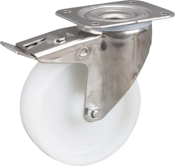 Nerezové otočné kolečko s plastovým běhounem