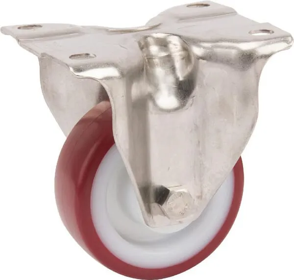 Nerezové otočné kolečko s plastovým běhounem