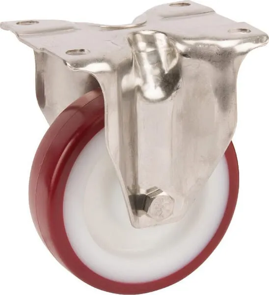 Nerezové otočné kolečko s plastovým běhounem