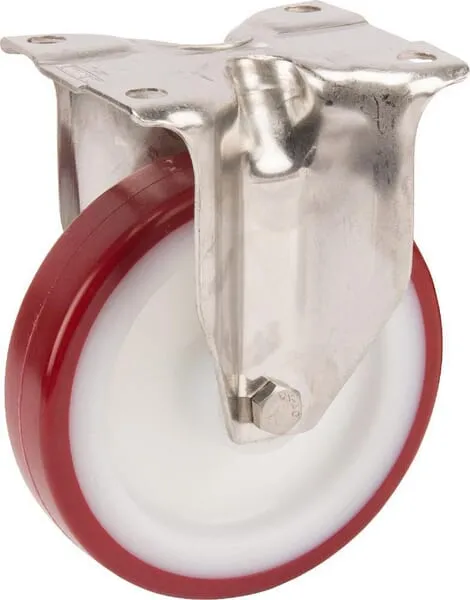 Nerezové otočné kolečko s plastovým běhounem