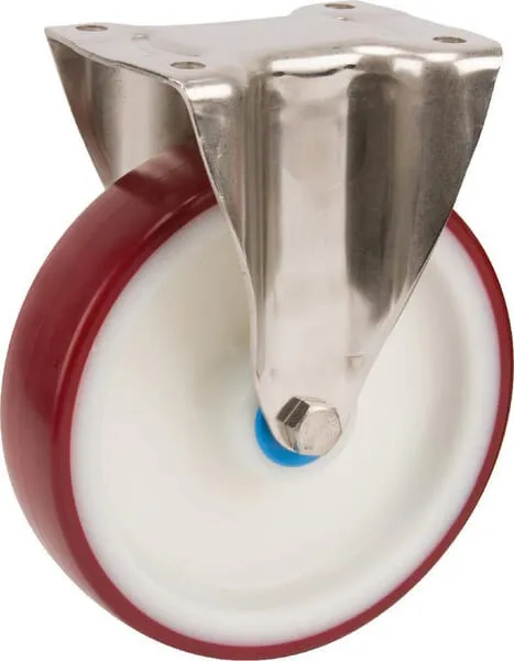 Nerezové otočné kolečko s plastovým běhounem