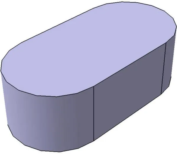 Lícované pero 14x9x28 mm