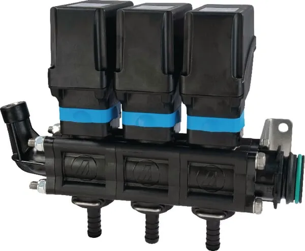 Jednotka sekčních ventilů s vidlicovou přípojkou, řada 863