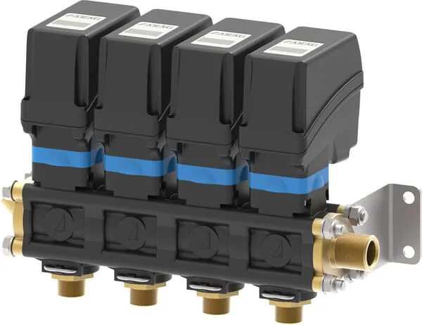 Elektrický řídicí ventil, 4 sekce