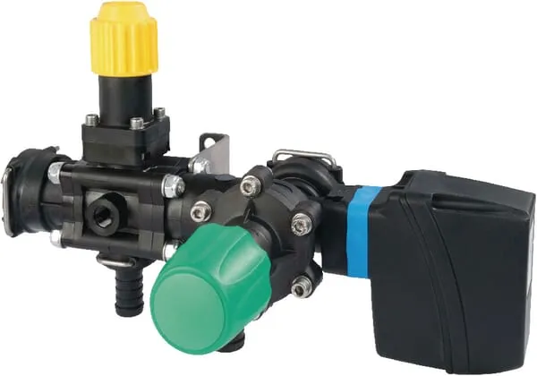 Jednotka elektr. hlavních spínacích ventilů s proporcionálním ventilem a vidlicovou přípojkou, řada 871