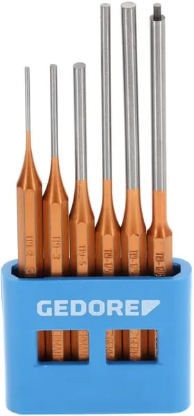 116L Sada dlouhých vyrážečů kolíků v držáku PVC