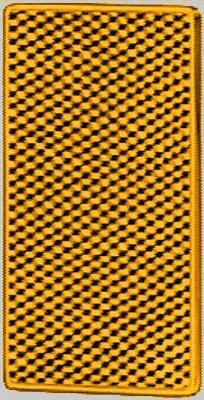 Odrazka 105x55 mm žlutá Hella