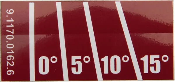 Označení úhlů 0–15, Tulip