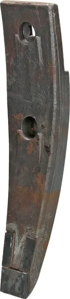 Radlice kultivátoru 350x80x30 mm, tvrzená, zahnutá, 1 otvor, vhodná pro Köckerling