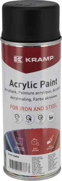 Barva černá matná 400 ml, sprej