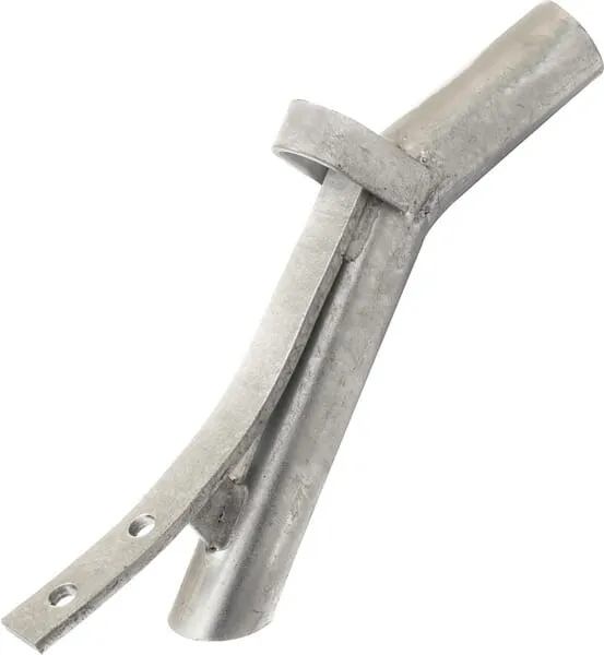 Vstřikovací trubka pravá Ø 50 mm pro zub Everstrong, pozinkovaná