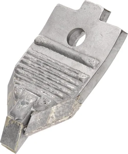 Radlice kultivátoru 240x120x10 mm, tvrzená, zahnutá, 1 otvor, vhodná pro Kerner